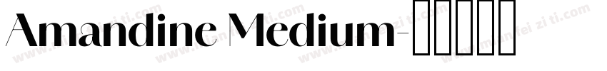 Amandine Medium字体转换